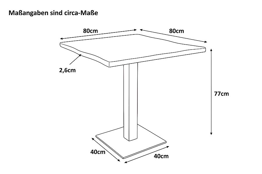 SAM® Baumkantentisch Inge, massive Akazie oder günstig online kaufen