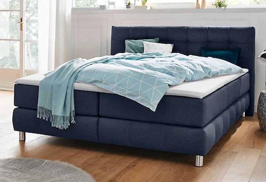 andas Boxspringbett "Salo", incl. Topper, 6 Breiten, 2 Härtegrade, TFK auch günstig online kaufen