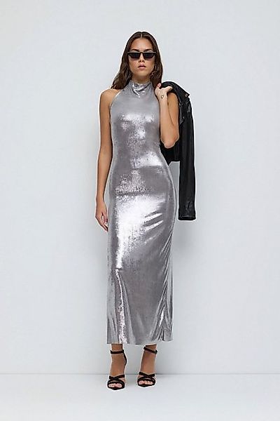 No Matter What Maxikleid Glitzer Rückenfreies Bodycon-Kleid in leuchtendem günstig online kaufen