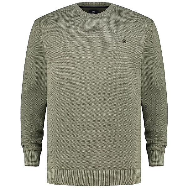 Lerros Feinstrickpullover aus Baumwolle Farbe khaki Größe: 5XL günstig online kaufen