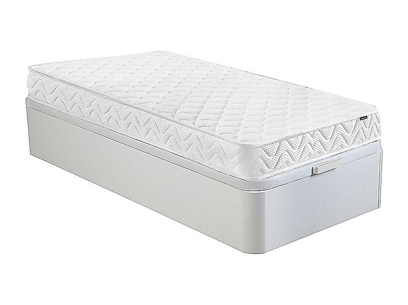 Set aus Bettgestell mit Bettkasten + Matratze - 90 x 190 cm - Memory Schaum günstig online kaufen