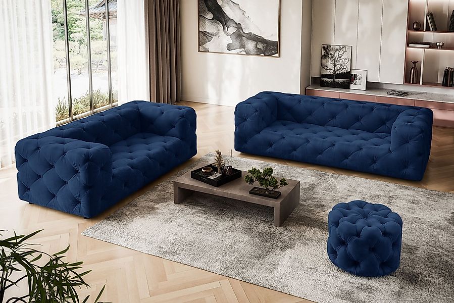 Home affaire 3-Sitzer FOLLINA, 3-Sitzer Sofa mit klassischer Chesterfield-K günstig online kaufen