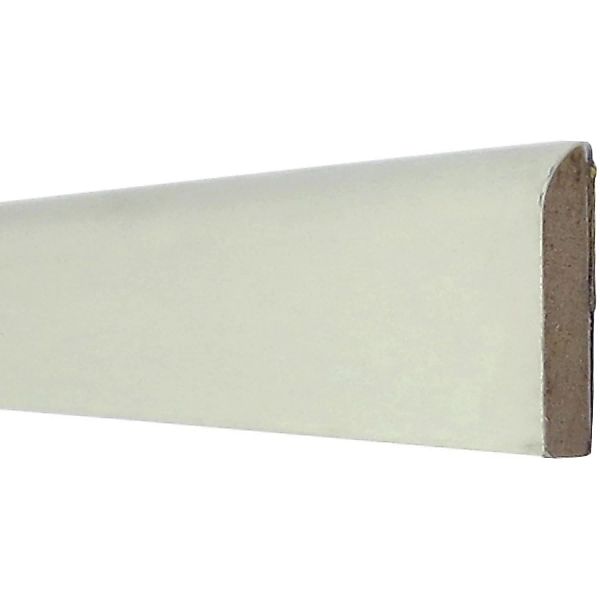 Flachleiste 26 mm x 5 mm Weiß-Uni Länge 2550 mm günstig online kaufen