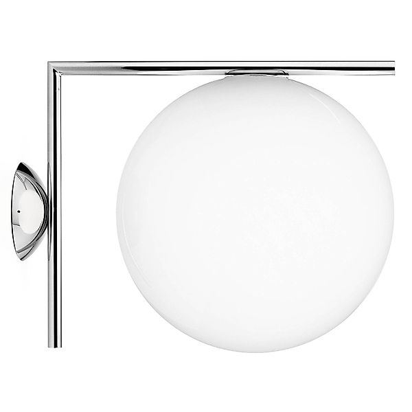FLOS IC C/W2 Wandleuchte, chrom Ø 30 cm günstig online kaufen