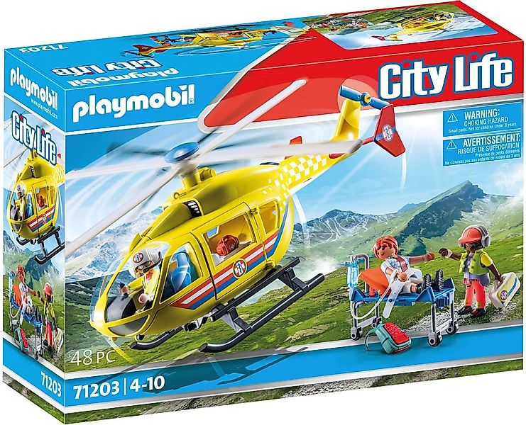 Playmobil® Rettungshelikopter (71203), My City Life Konstruktions-Spielset, günstig online kaufen