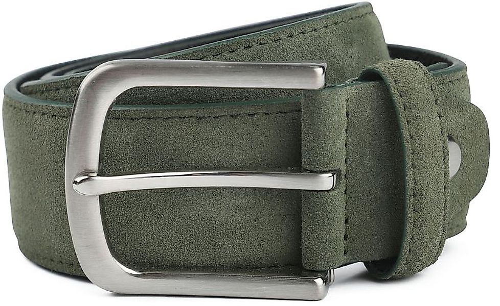 Suitable Ledergürtel Wildleder Grün - Größe 105 günstig online kaufen