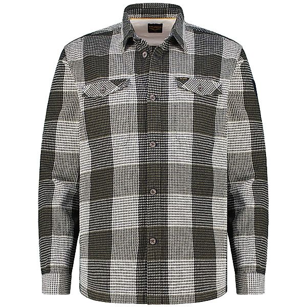 PME LEGEND Overshirt mit Karomuster Farbe oliv Größe: 5XL günstig online kaufen