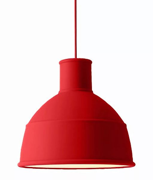 Pendelleuchte Unfold plastikmaterial rot / Silikon - Muuto - Rot günstig online kaufen