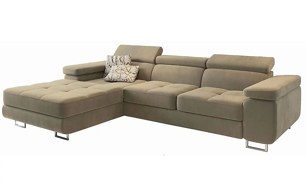 MASSENO Ecksofa  Elma ¦ creme ¦ Maße (cm): B: 280 H: 90 Polstermöbel > Sofa günstig online kaufen