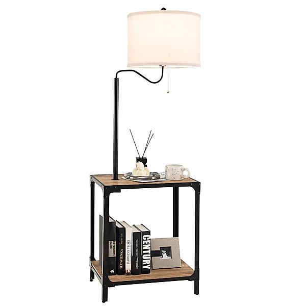 COSTWAY Nachttischlampe, ohne Leuchtmittel, Warmweiß, mit günstig online kaufen