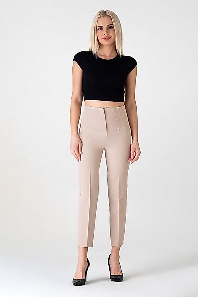 fashionshowcase Bügelfaltenhose Damen Hose Elegant Slim Fit Stretch mit V-D günstig online kaufen