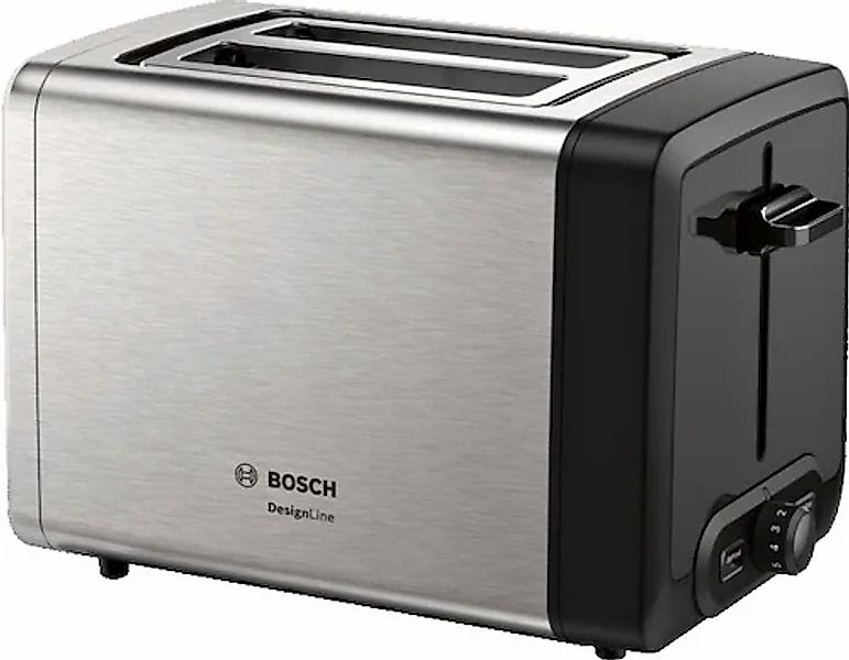BOSCH Toaster »TAT4P420DE DesignLine« 2 kurze Schlitze 820 W günstig online kaufen