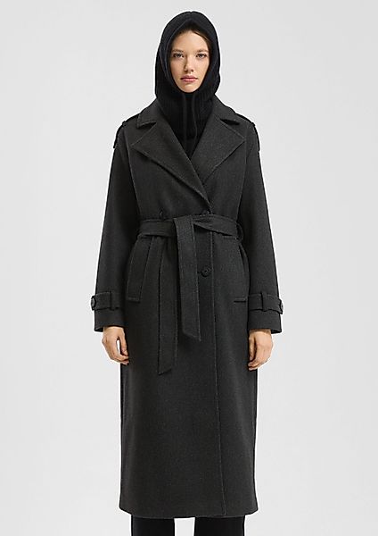 QS Trenchcoat Outdoor-Mantel Trenchcoat mit Gürtel günstig online kaufen