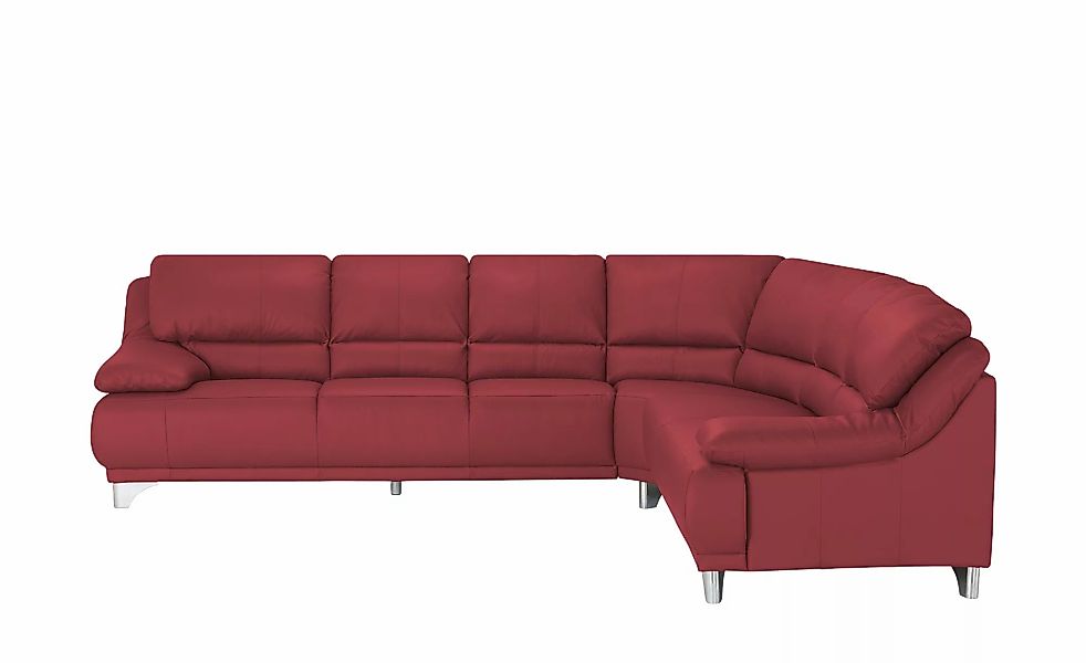 Ecksofa  aus Echtleder Maranello  ¦ rot ¦ Maße (cm): B: 295 H: 87 T: 253.0 günstig online kaufen