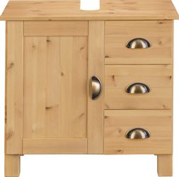 Home affaire Waschbeckenunterschrank "Oslo" Kiefer, 1 Tür und 3 Schubkästen günstig online kaufen