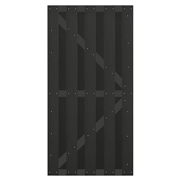 GartenLand Bretterzauntor Relax ca. 90 x 180 cm WPC Anthrazit Aluminium Ant günstig online kaufen