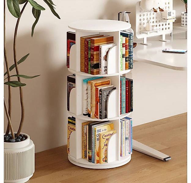 NUODWELL Bücherregal Drehbare Bücherregal, 2/3/4/5 Etagen Stehregale Lagerr günstig online kaufen