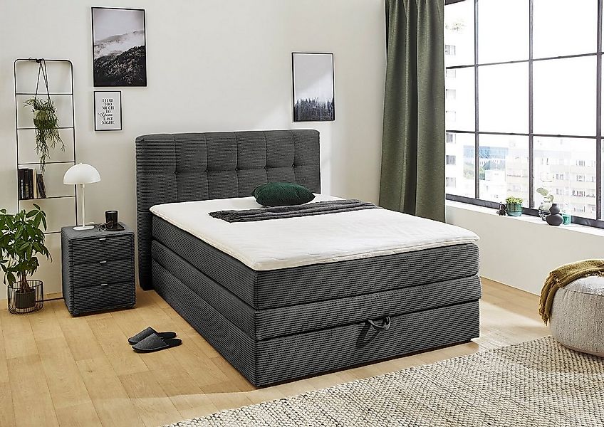 Jockenhöfer Gruppe Boxspringbett Amy, mit Bettkasten und Kaltschaum-Topper, günstig online kaufen
