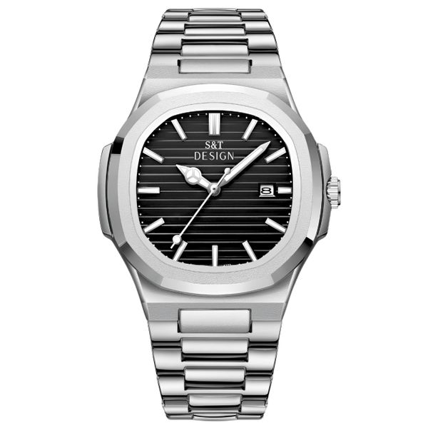 S&T Design Quarzuhr Herren Uhr Edelstahl günstig online kaufen