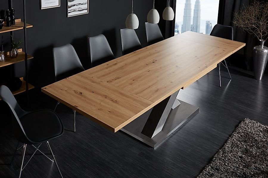 riess-ambiente Esstisch MONTREAL 180-280cm natur/grau (Einzelartikel, 1-St) günstig online kaufen