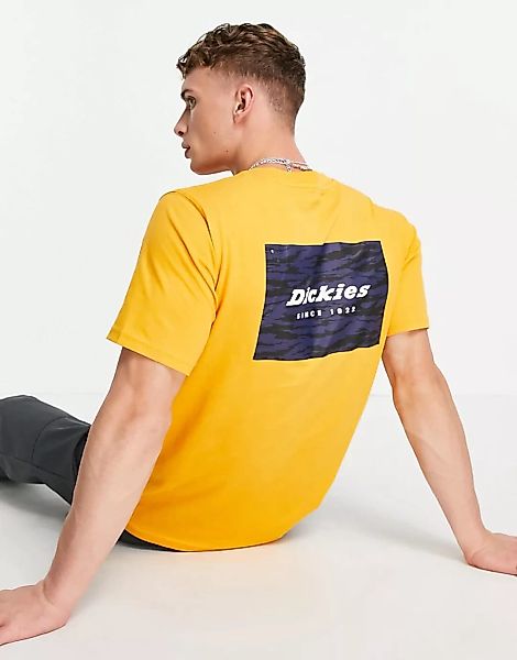 Dickies – Animal Box – T-Shirt mit Rückenprint in Orange günstig online kaufen