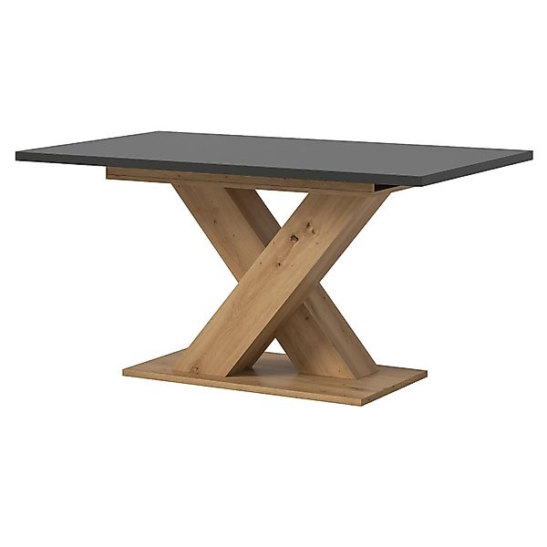 Inn.Furn Esszimmertisch Ausziehbar in Grau und Eiche Küchentisch 150 - 190 günstig online kaufen