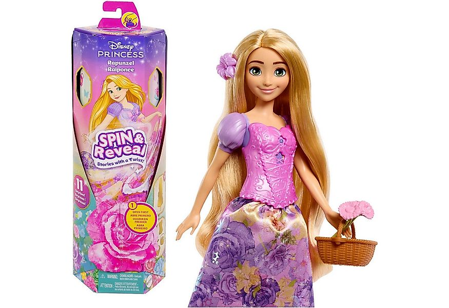 Mattel® Anziehpuppe Disney Princess Spin & Reveal Rapunzel günstig online kaufen