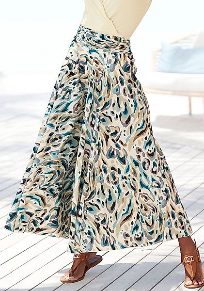 LASCANA Hosenrock mit Alloverdruck, Culotte, extraweites Bein günstig online kaufen
