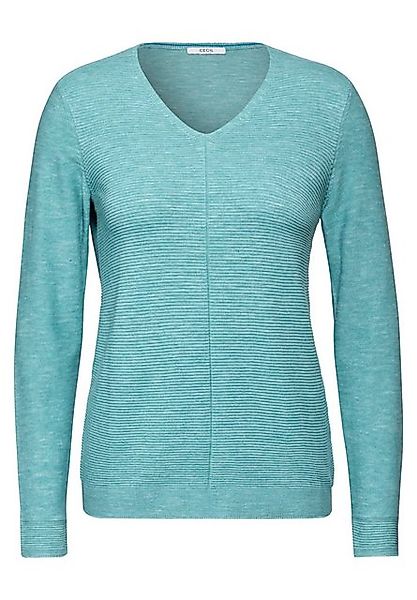 Cecil Strickpullover - modischer Strukturmix-Pullover - Basic Pullover Shir günstig online kaufen