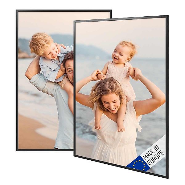 PHOTOLINI Bilderrahmen 2er Set Massivholz-Rahmen Modern günstig online kaufen