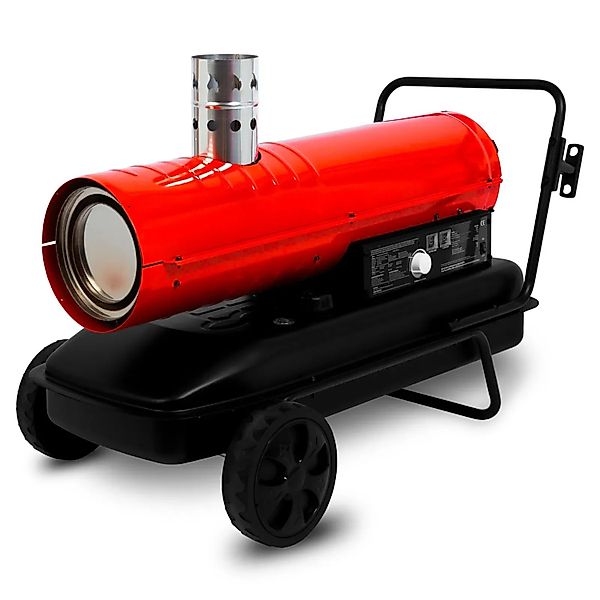 EBERTH Heizkanone 30 kW Indirekt Diesel/Öl mit Abgasrohr Luftdurchsatz 1100 günstig online kaufen