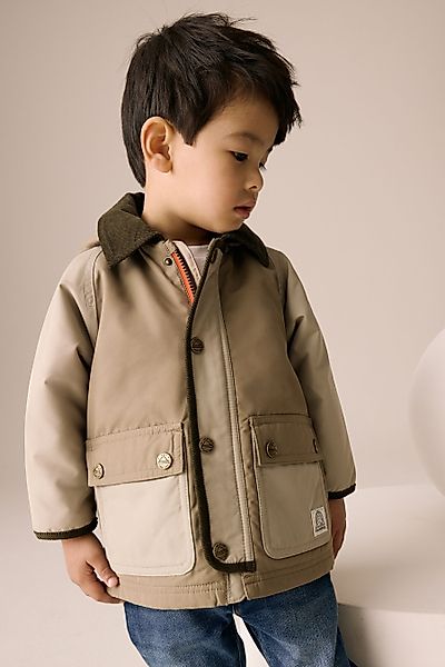 Next Cordjacke Kapuzenmantel mit Cordkragen (1-St) günstig online kaufen