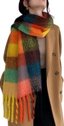 Coonoor Wollschal Damen Schal,kuschelweich Karo,Winter Schal günstig online kaufen