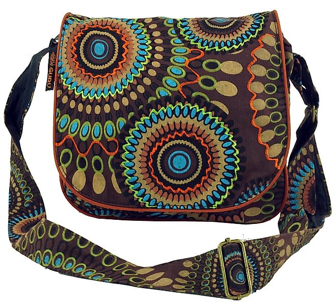 Guru-Shop Schultertasche Schultertasche, Hippie Tasche, Goa Tasche - braun günstig online kaufen