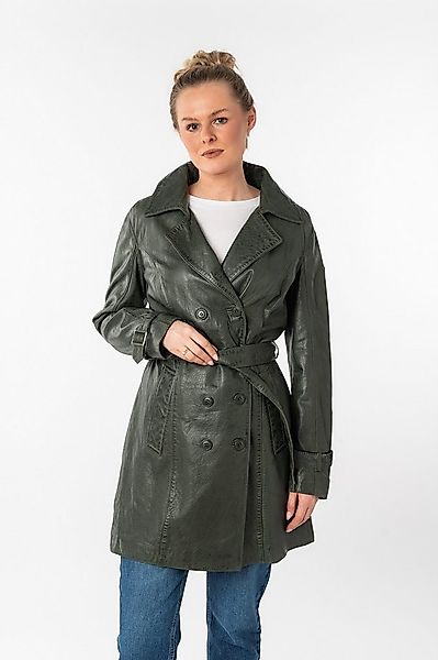 Mauritius Ledermantel GWTaresa (2-tlg., mit Bindegürtel) Leder-Trenchcoat m günstig online kaufen
