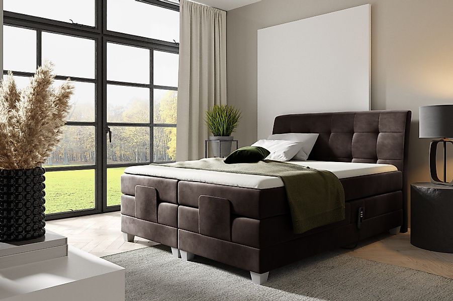 Fun Möbel Boxspringbett Schlafzimmerbett FRANCO Elektrisch günstig online kaufen