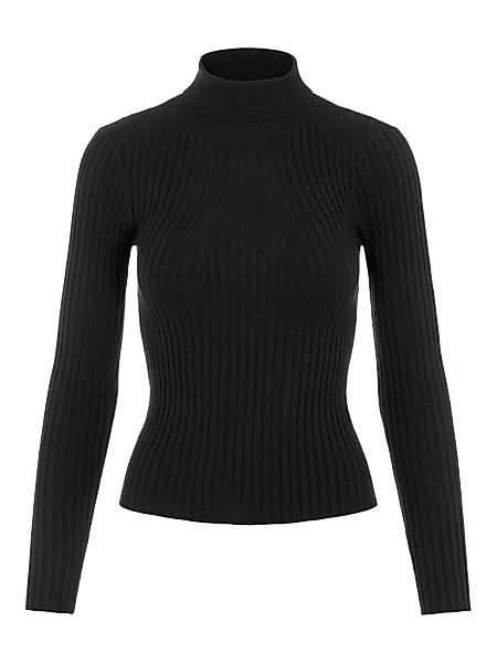 PIECES Gestrickt Pullover Damen Schwarz günstig online kaufen