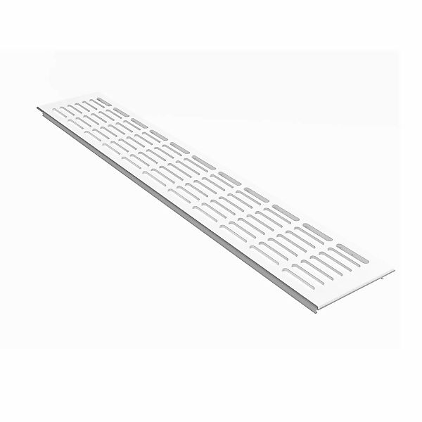 MS Beschläge Lüftungsgitter 100 x 1200 mm Weiß RAL 9016 günstig online kaufen