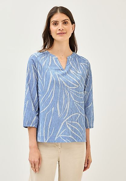 Cecil Shirtbluse mit geschlitztem Rundhalsausschnitt günstig online kaufen