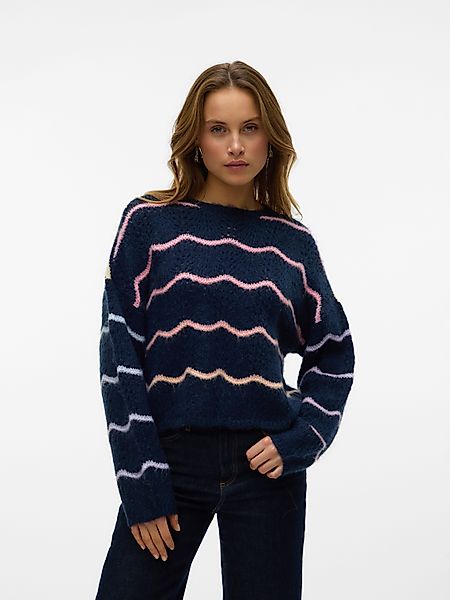 Vero Moda Rundhalspullover VMHATTY LS O-NECK günstig online kaufen