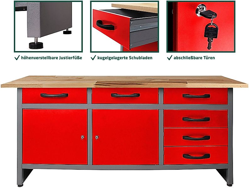 ONDIS24 Werkbank Karsten, (Set) günstig online kaufen
