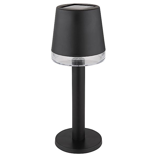 Globo LED Solarleuchte Kunststoff Klar Ø 8 cm Schwarz Matt günstig online kaufen