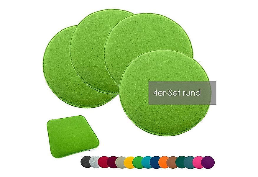 heimtexland Sitzkissen Filz Sitzauflage Stuhlkissen Bankkissen abwaschbar, günstig online kaufen