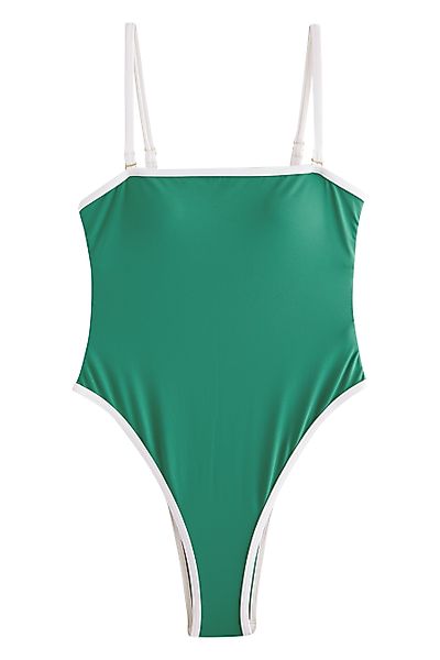 self Badeanzug Backformender Bandeau-Badeanzug mit hohem günstig online kaufen