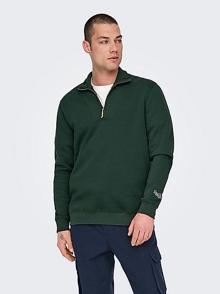ONLY & SONS Sweatshirt Reißverschluss Hoch geschlossen ONSRILEY REG 1/4 ZIP günstig online kaufen