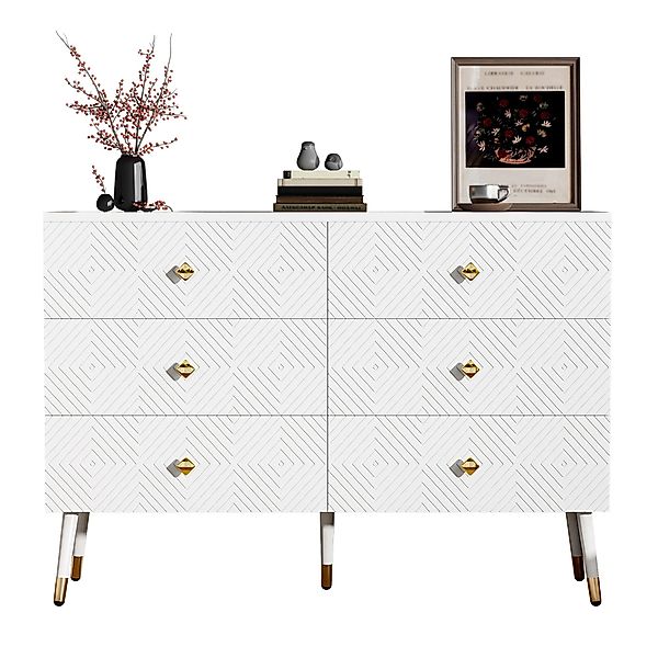 Merax Sideboard mit Metallbeinen und großem günstig online kaufen
