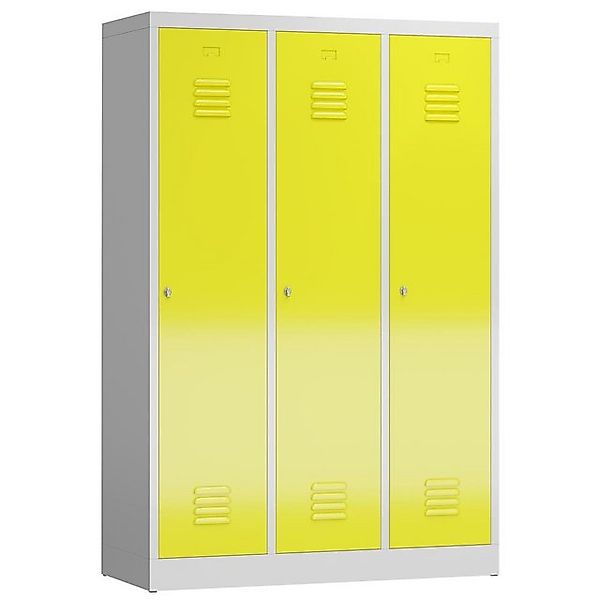 Steelboxx Spind ClassiX Garderobenschrank, 3 Abteile mit S/W-Trennung, 1800 günstig online kaufen