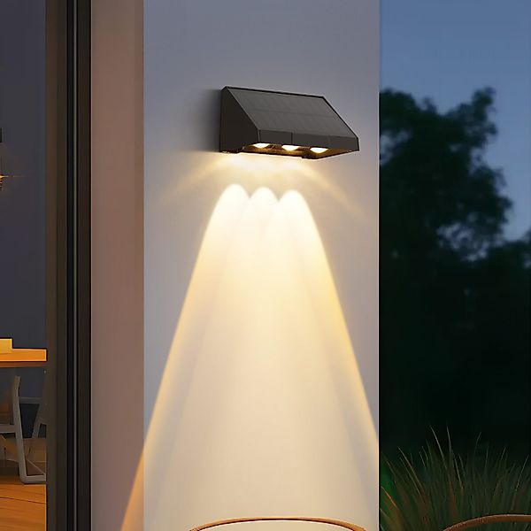 Nettlife LED Außen-Wandleuchte Schwarz 3 LEDs günstig online kaufen