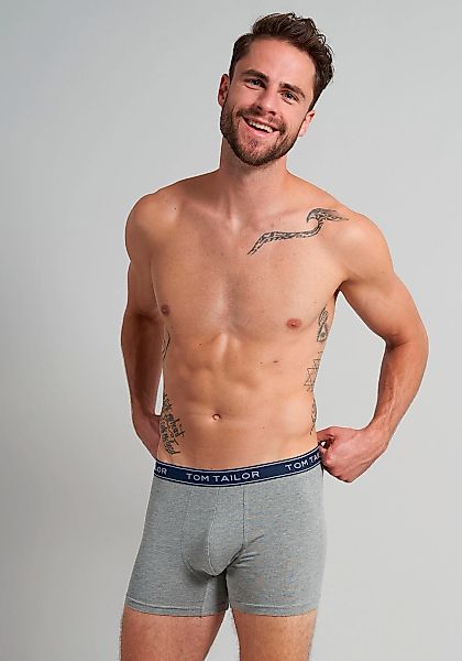 TOM TAILOR Boxershorts "Buffer" 3er Pack, bequem, basic, eng, atmungsaktiv, günstig online kaufen