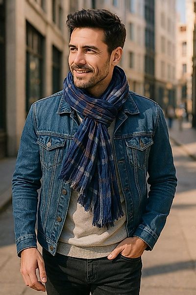 Ella Jonte Modeschal, weicher Herrenschal Casual-Style im Streifen-Design, günstig online kaufen